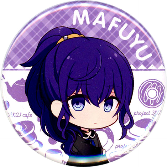 Mafuyu Asahina Project SEKAI COLORFUL STAGE! feat. Hatsune Miku Trading Button Animax Cafe+ & CoLaBoNo [USED]