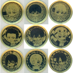 Gintama The Final Gintoki Sakata & Others Trading Metal Style Can Badge Pop Up Store in Sunshine City Alpa Limited All 9 Types Set Buttons [USED]