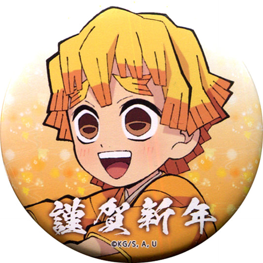 Zenitsu Agatsuma Demon Slayer ufotable cafe New Year Event 2021 57mm Random Button [USED]
