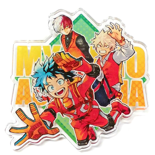 My Hero Academia Izuku Midoriya Katsuki Bakugo Shoto Todoroki Acrylic Badge Jump Shop Online Limited 2Way Shoulder Bag Included Bonus Buttons [USED]