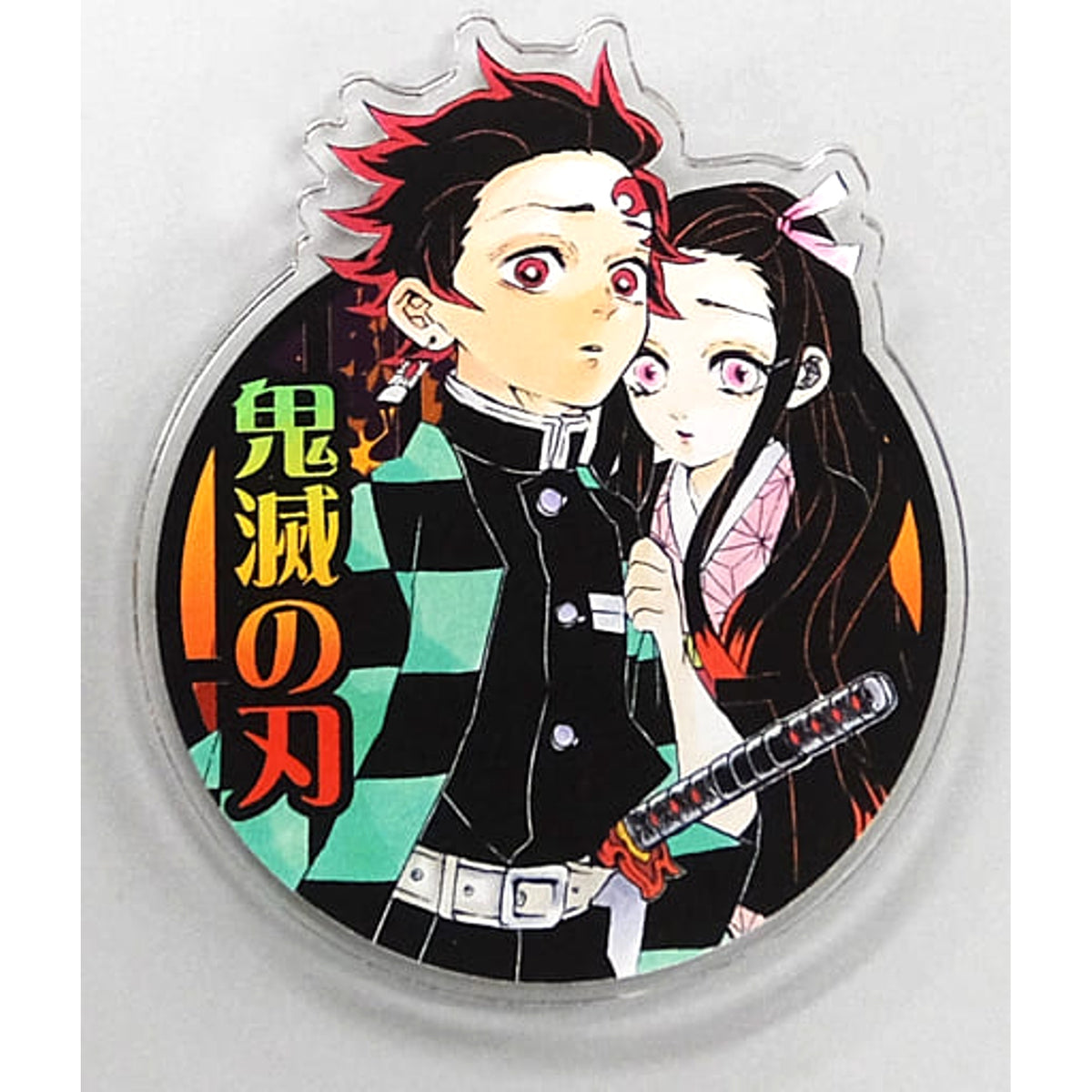 Demon Slayer: Kimetsu no Yaiba Tanjiro Kamado Nezuko Kamado Acrylic Badge Included Benefits Jump Shop Online Limited Included Benefits Buttons [USED]