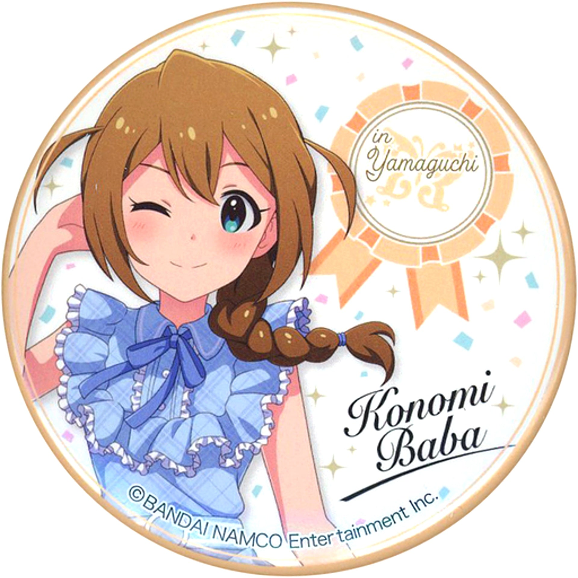 Konomi Baba Million Live The Idolmaster Series Japan Crossing Fair in Animate Character Badge Collection Chugoku Shikoku Block [USED]