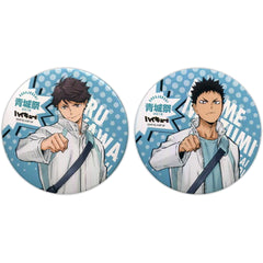 Haikyu!! Toru Oikawa Hajime Iwaizumi Aojo Festival 2018 Limited Set Can Badge Jump Shop Aojo Festival 2018 Limited Buttons [USED]