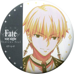Fate/stay night: Heaven's Feel III. spring song Gilgamesh 57mm Can Badge Ufotable Dining Collaboration Dining 4th Limited Fun Lottery Prize Buttons [USED]