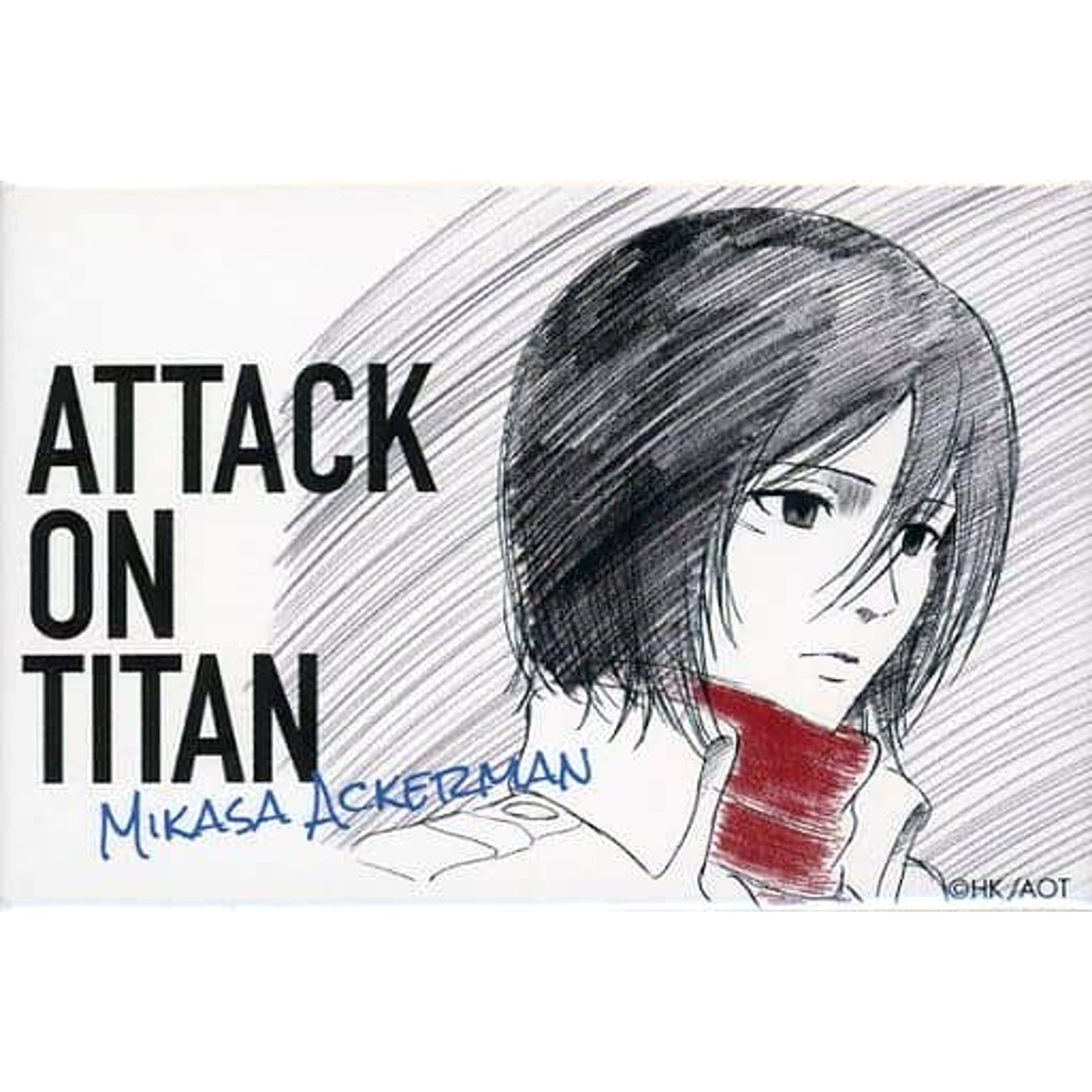 Mikasa Ackerman Attack on Titan WIT STUDIO Square Button Collection [USED]