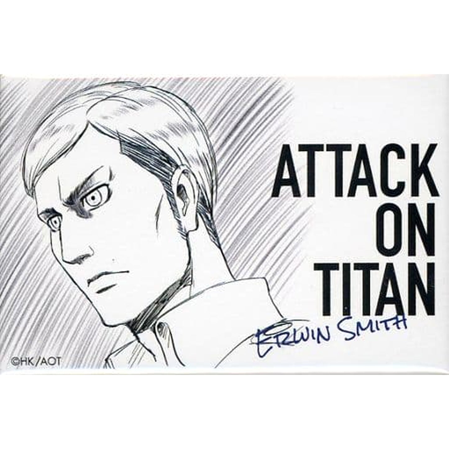 Attack on Titan Erwin Smith WIT STUDIO Square Can Badge Collection Buttons [USED]