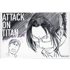Attack on Titan Hange Zoe WIT STUDIO Square Can Badge Collection Buttons [USED]