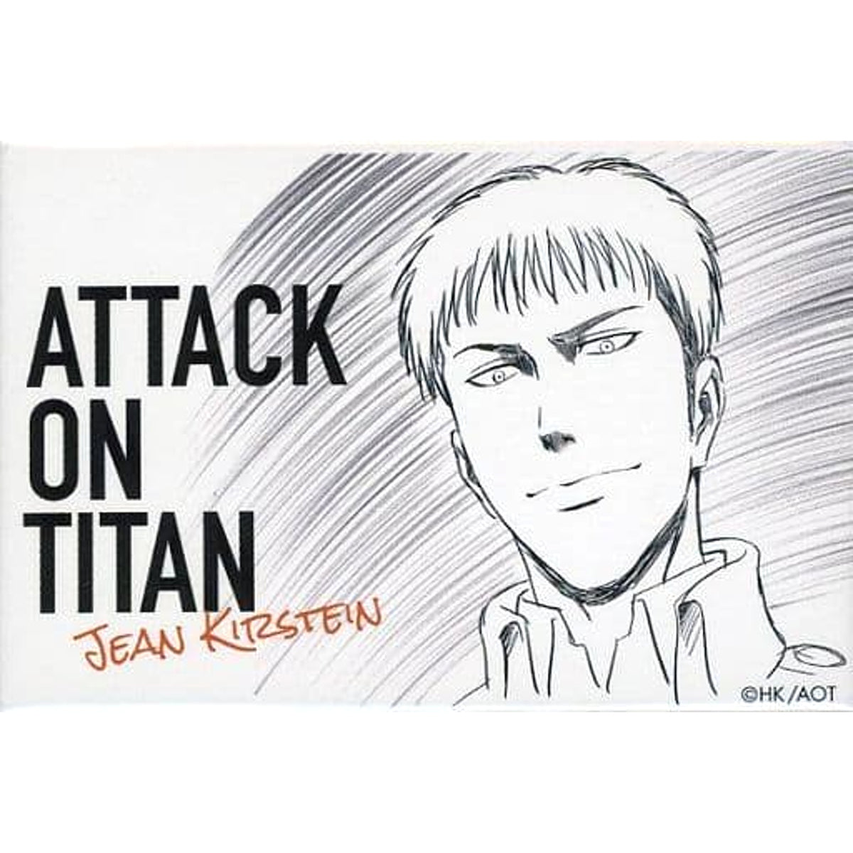 Attack on Titan Jean Kirstein WIT STUDIO Square Can Badge Collection Buttons [USED]