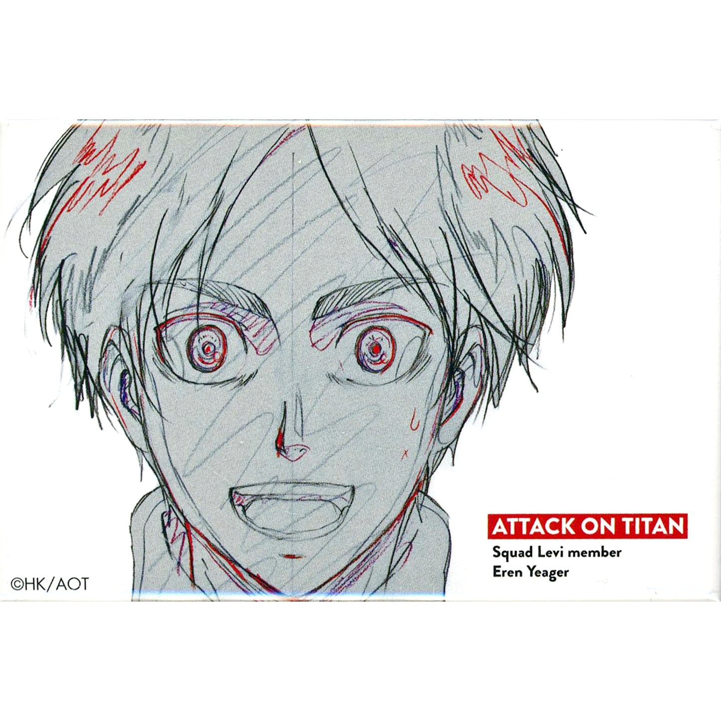Eren Yeager - Smile Attack on Titan WIT STUDIO Square Badge Collection Vol. 2 [USED]