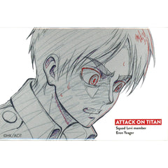 Attack on Titan Ellen Yeager Looking Down WIT STUDIO Square Can Badge Collection Part 2 Buttons [USED]