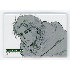 Attack on Titan Levi Ackerman Upper Body WIT STUDIO Square Can Badge Collection Part 2 Buttons [USED]