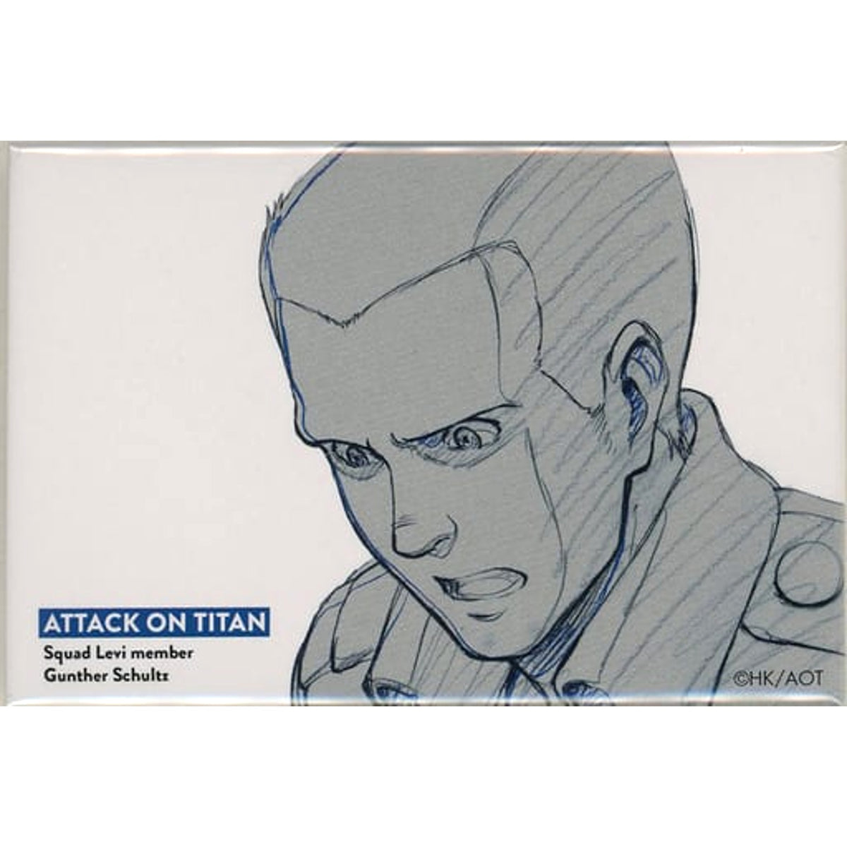 Gunther Schultz Attack on Titan WIT STUDIO Square Button Collection Part 2 [USED]