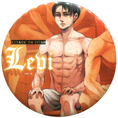Attack on Titan Levi Ackerman Special Can Badge Bessatsu Shonen Magazine Limited February 2021 Issue Supplement Buttons [USED]