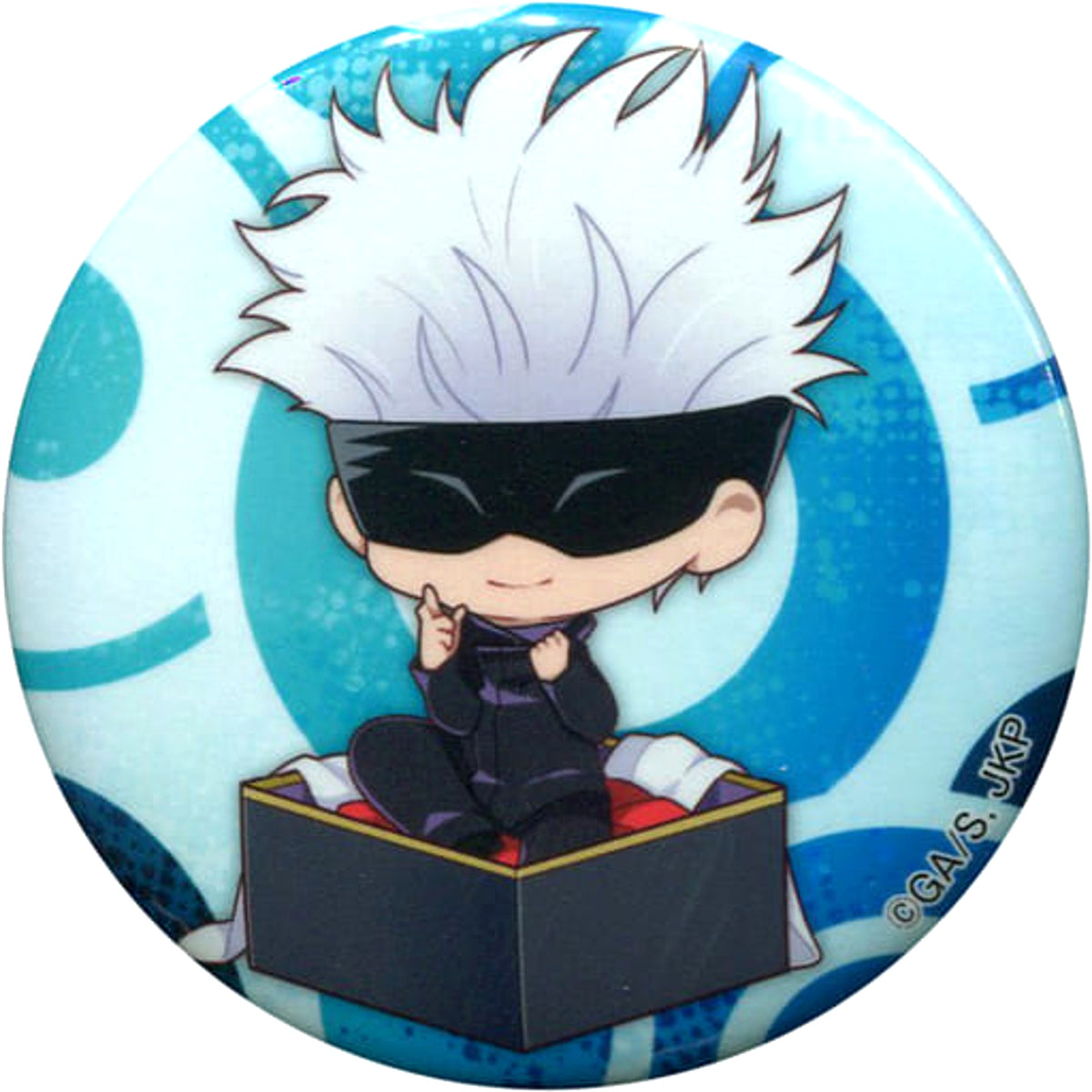Jujutsu Kaisen Satoru Gojo Trading Can Badge Pri Coffret Ver. 7-Eleven Limited Buttons [USED]