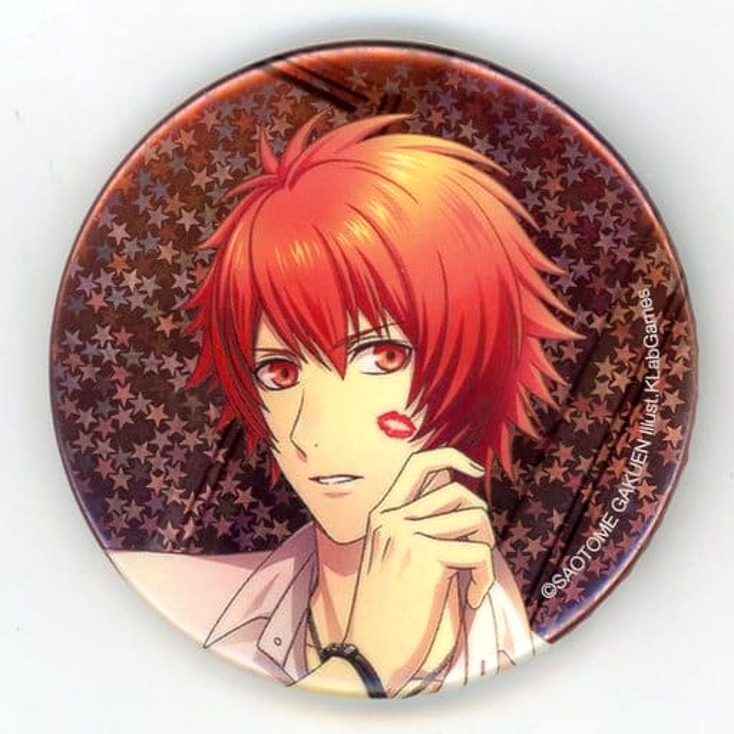 Uta no Prince Sama Shining Live Otoya Ittoki Passion Rouge Rose-Red Trading Star Hologram Can Badge Otoya Ittoki Collection animate Limited Buttons [USED]