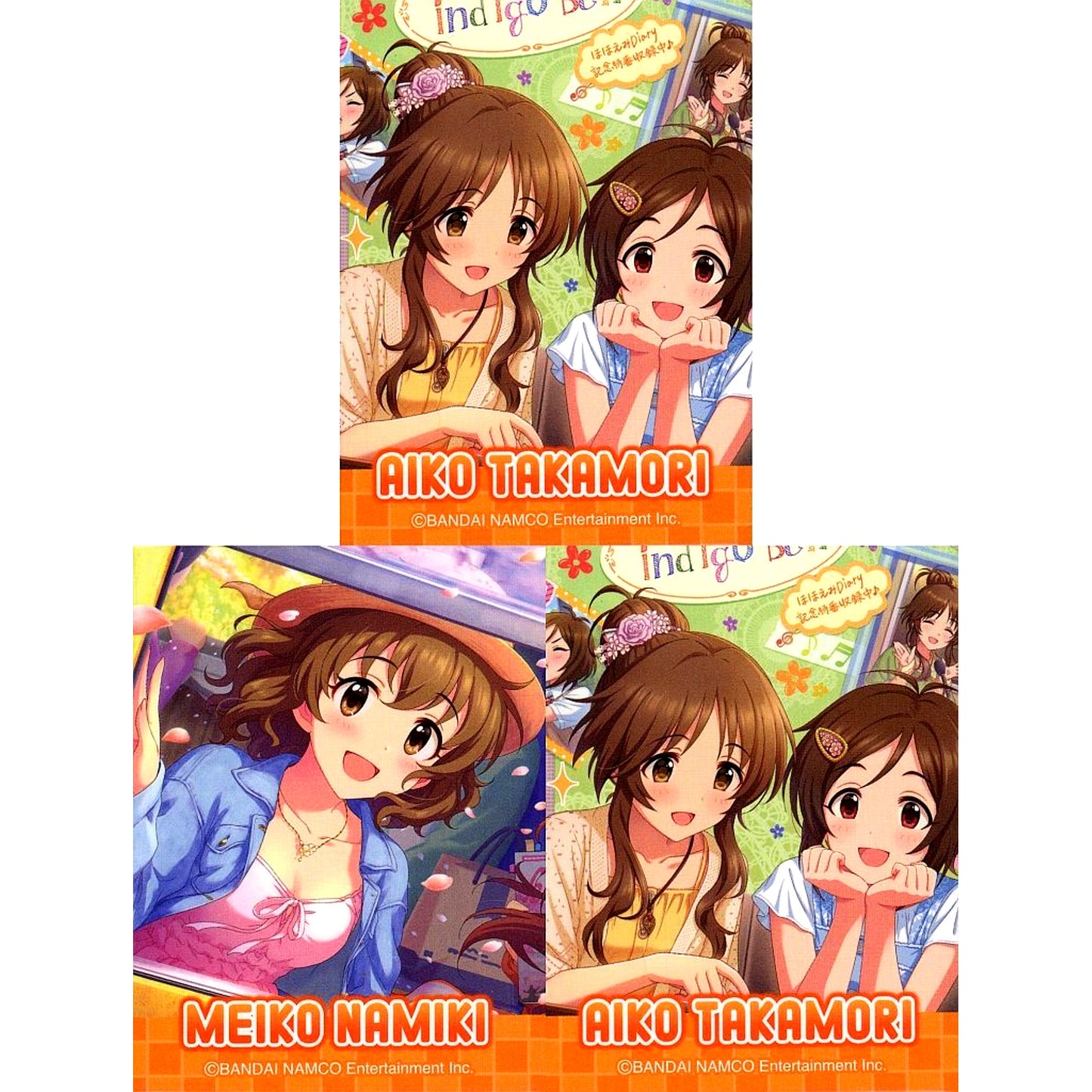 Passion Square Badge Set of 3 The Idolmaster Cinderella Girls x Lawson Loppi HMV & BOOKS online Limited [USED]