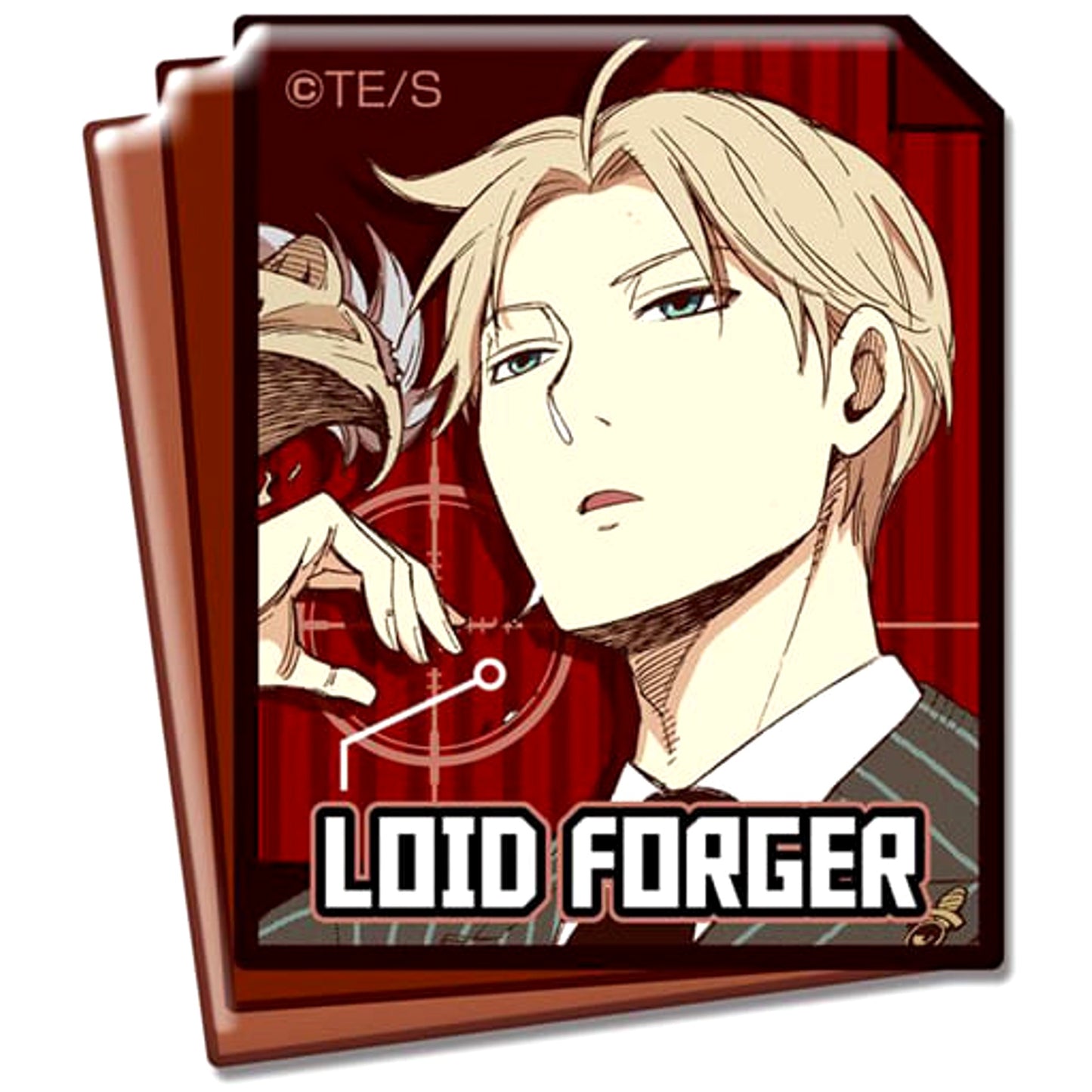 SPY x FAMILY Loid Forger Pukutto Badge Collection Buttons [USED]