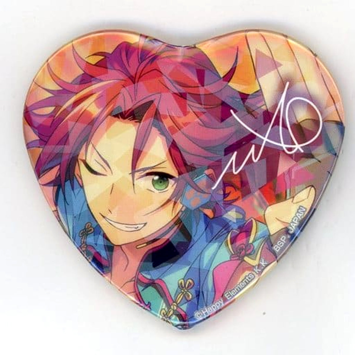 Ensemble Stars! Mao Isara TORUPAKA! Heart Shaped Can Badge Vol.5 Ver.A Buttons [USED]