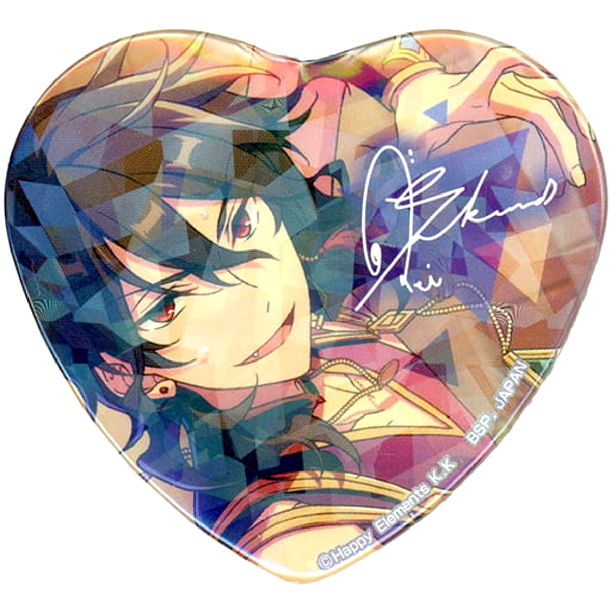 Ensemble Stars! Rei Sakuma TORUPAKA! Heart Shaped Can Badge Vol.5 Ver.A Buttons [USED]