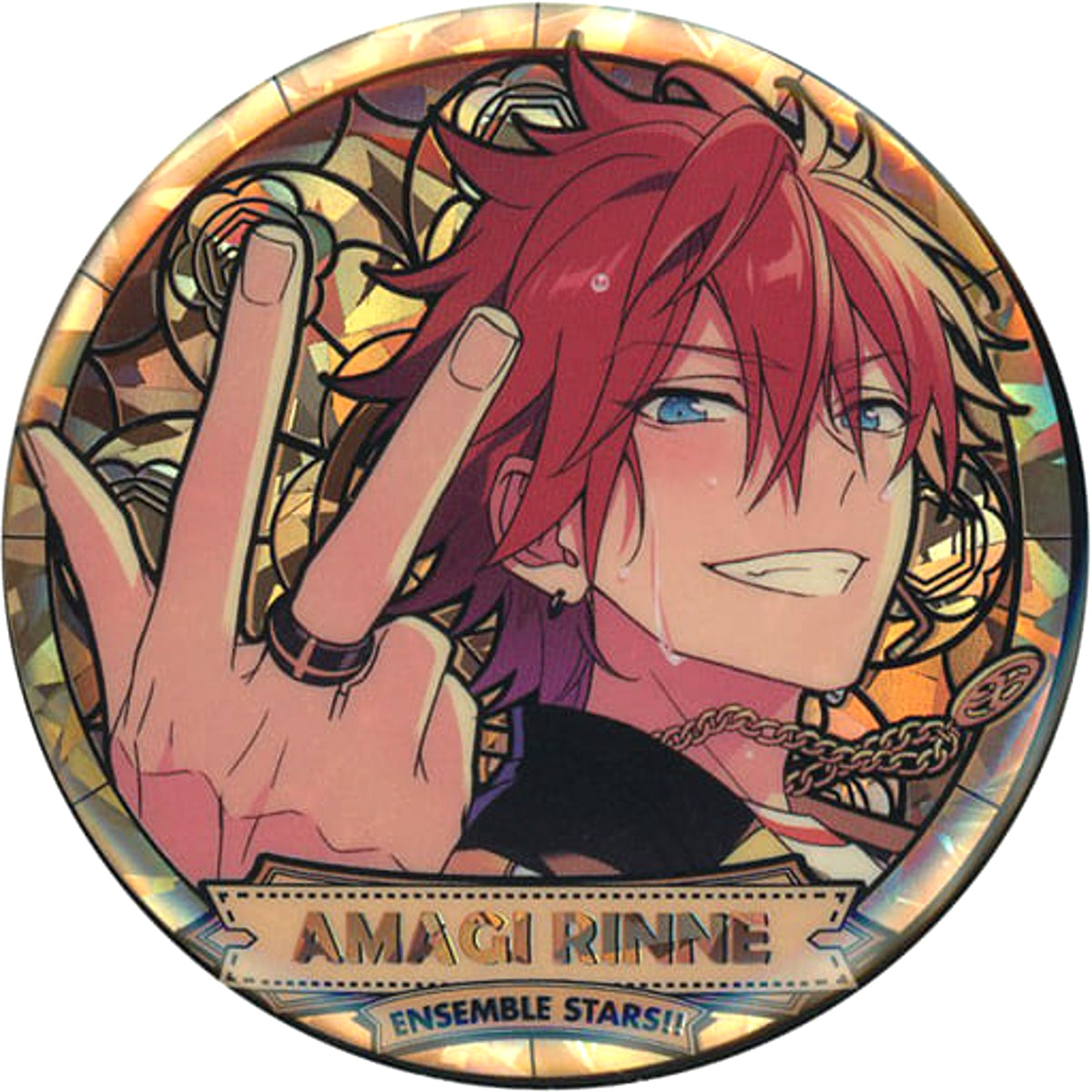 Ensemble Stars!! Rinne Amagi Flower Window Can Badge A China Limited Buttons [USED]