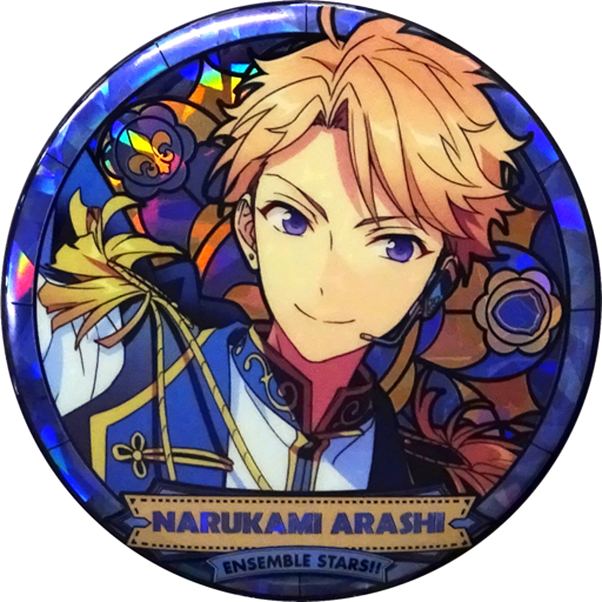 Arashi Narukami Ensemble Stars!! Flower Window Badge C China Limited [USED]