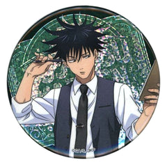 Jujutsu Kaisen Megumi Fushiguro Hologram Can Badge Cafe Ver. Sega Collaboration Cafe Limited Buttons [USED]