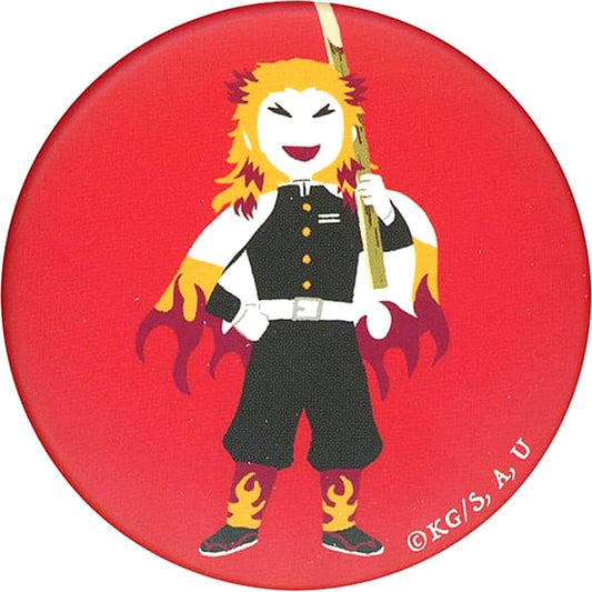 Kyojuro Rengoku Demon Slayer: Kimetsu no Yaiba Chara Badge Collection Yuru Palette Button Type B [USED]