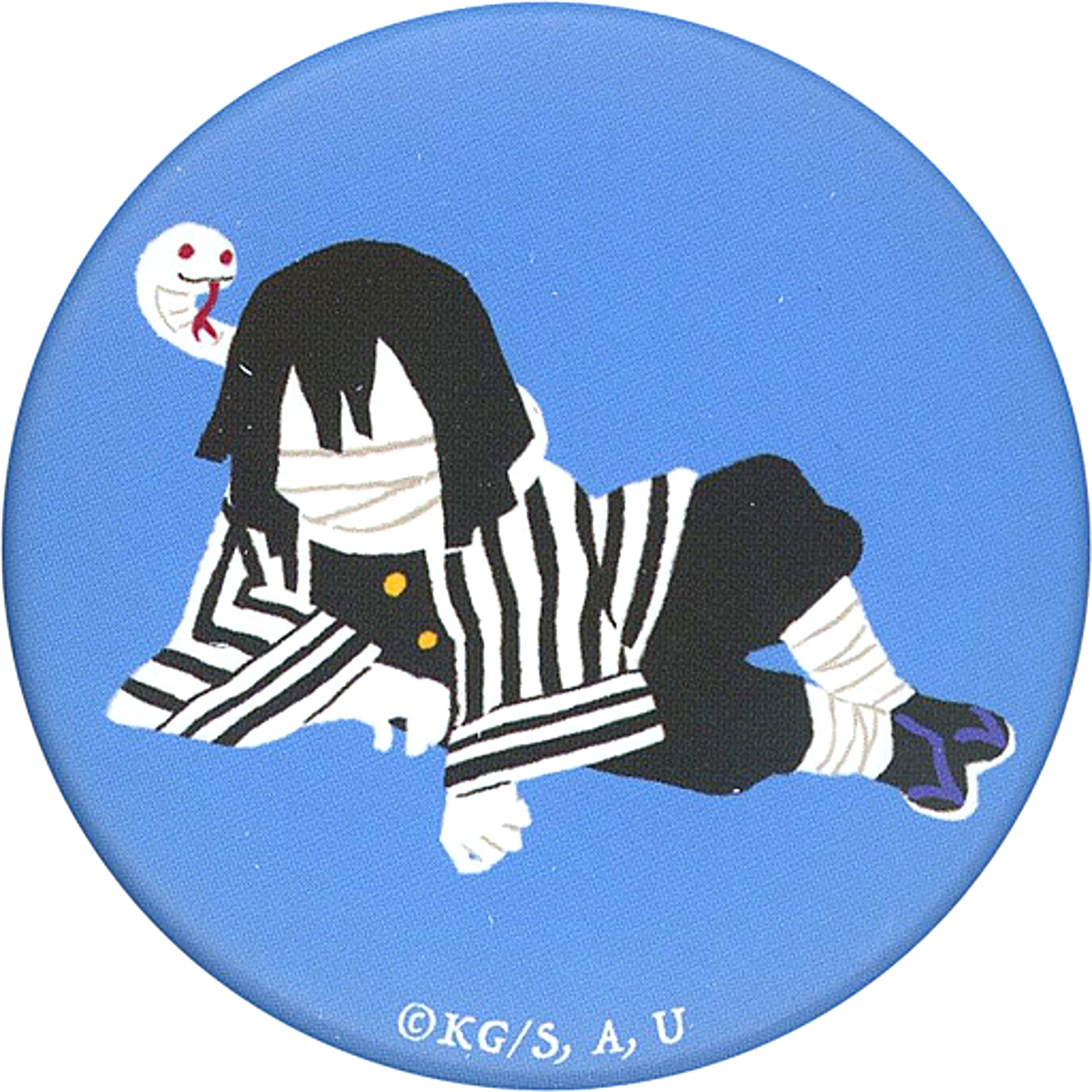Obanai Iguro Demon Slayer: Kimetsu no Yaiba Char Badge Collection Yura Palette B [USED]