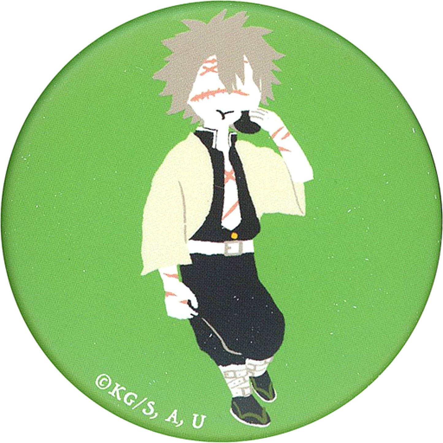 Sanemi Shinazugawa Demon Slayer Chara Badge Collection Yuru Palette B [USED]