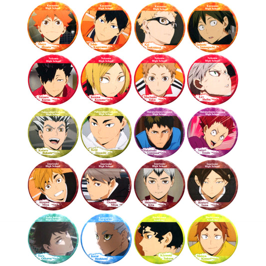 Set of 20 Haikyu!! Button Try Your Luck! [USED]