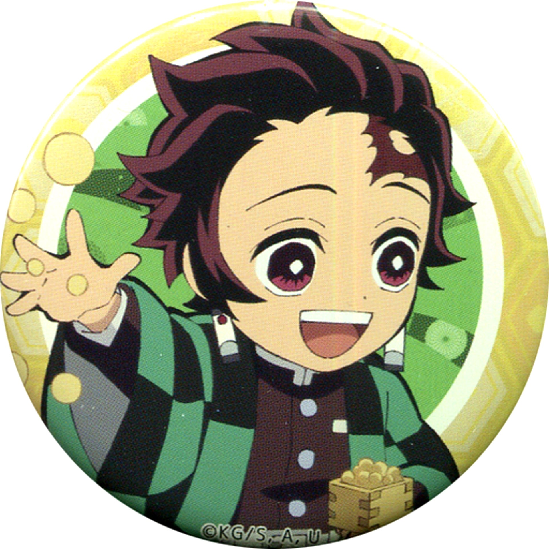 Tanjiro Kamado Demon Slayer x ufotable cafe Setsubun Event 2021 Random 57mm Button [USED]