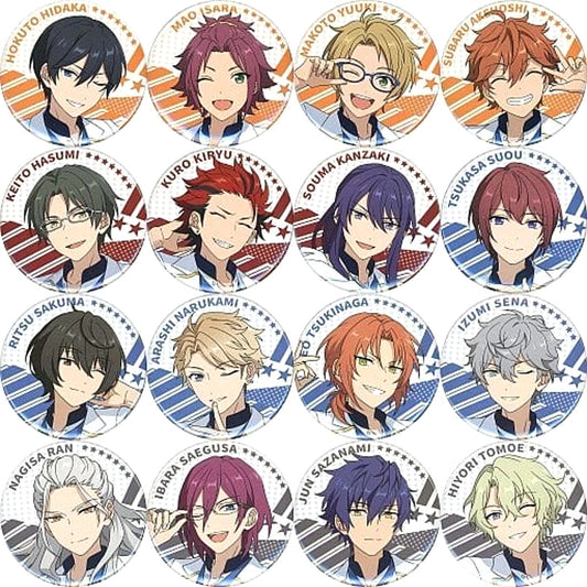 Ensemble Stars!! Hokuto Hidaka & Others Rehearsal Can Badge C China Limited All 16 Types Set Buttons [USED]