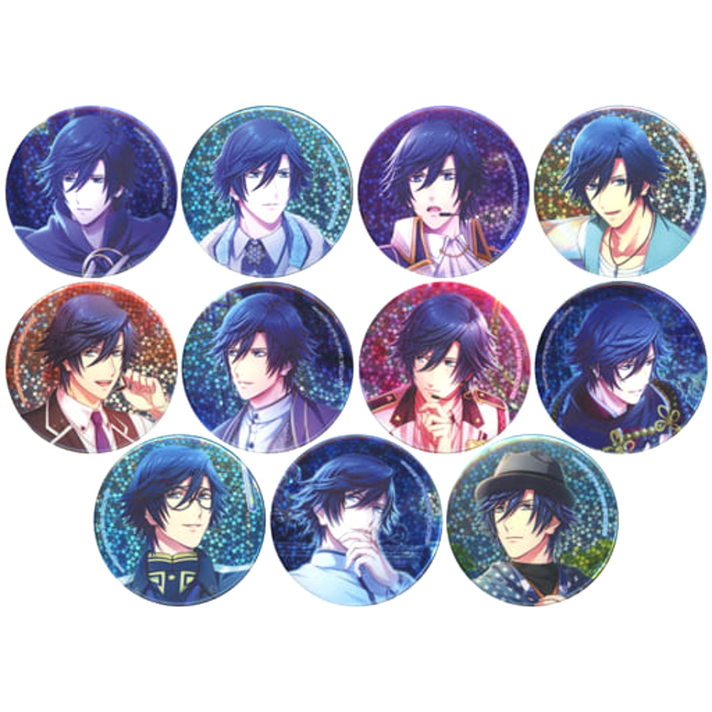Uta no Prince Sama Shining Live Tokiya Ichinose Trading Star Hologram Can Badge Ichinose Tokiya Collection animate Limited All 11 Types Set Buttons [USED]