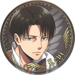 Attack on Titan Levi Ackerman Facing Right Trading Can Badge Tokyo Station Ichiban Plaza Pop Up Store Limited Web Order Products Buttons [USED]