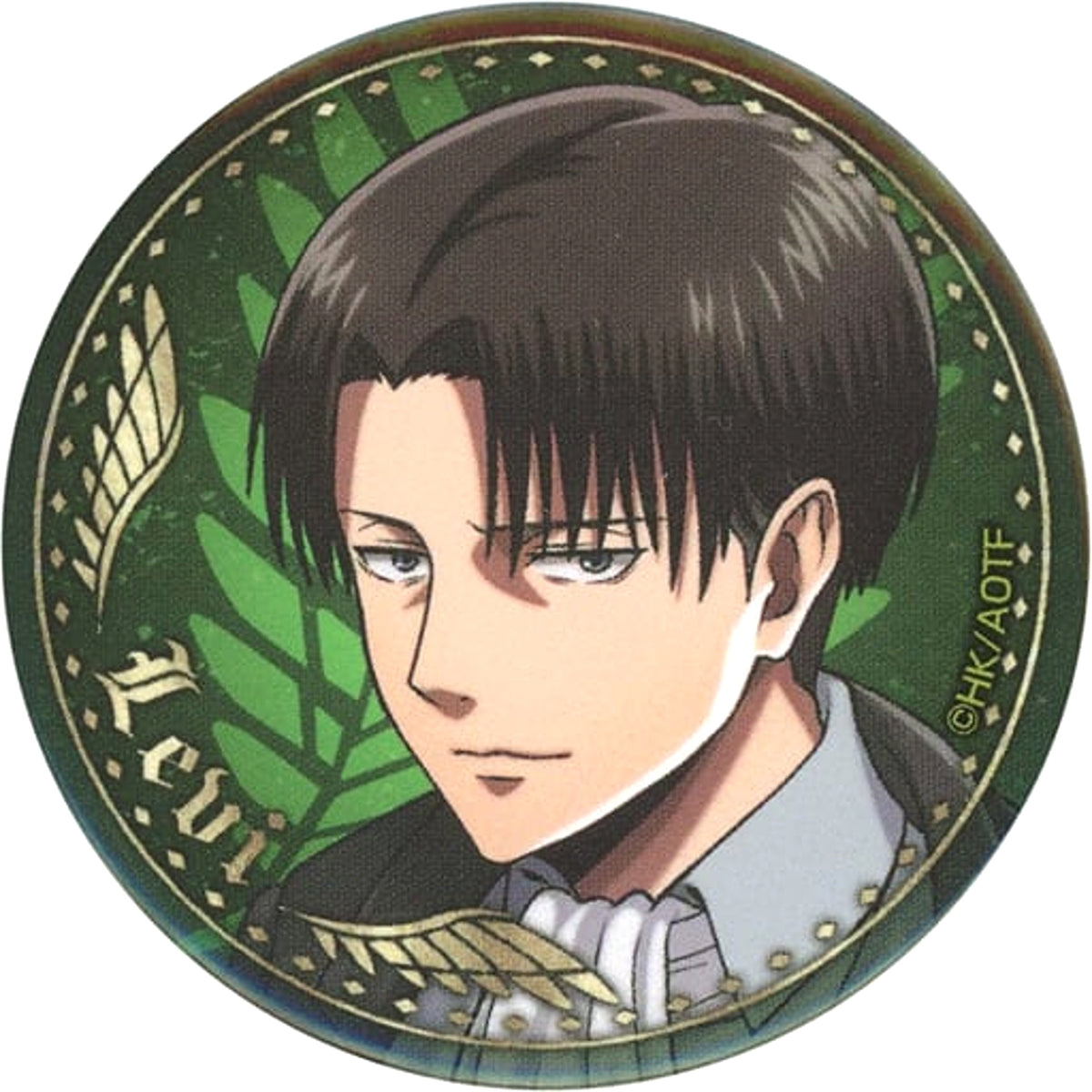 Attack on Titan Levi Ackerman Facing Left Trading Can Badge Tokyo Station Ichiban Plaza Pop Up Store Limited Web Order Products Buttons [USED]