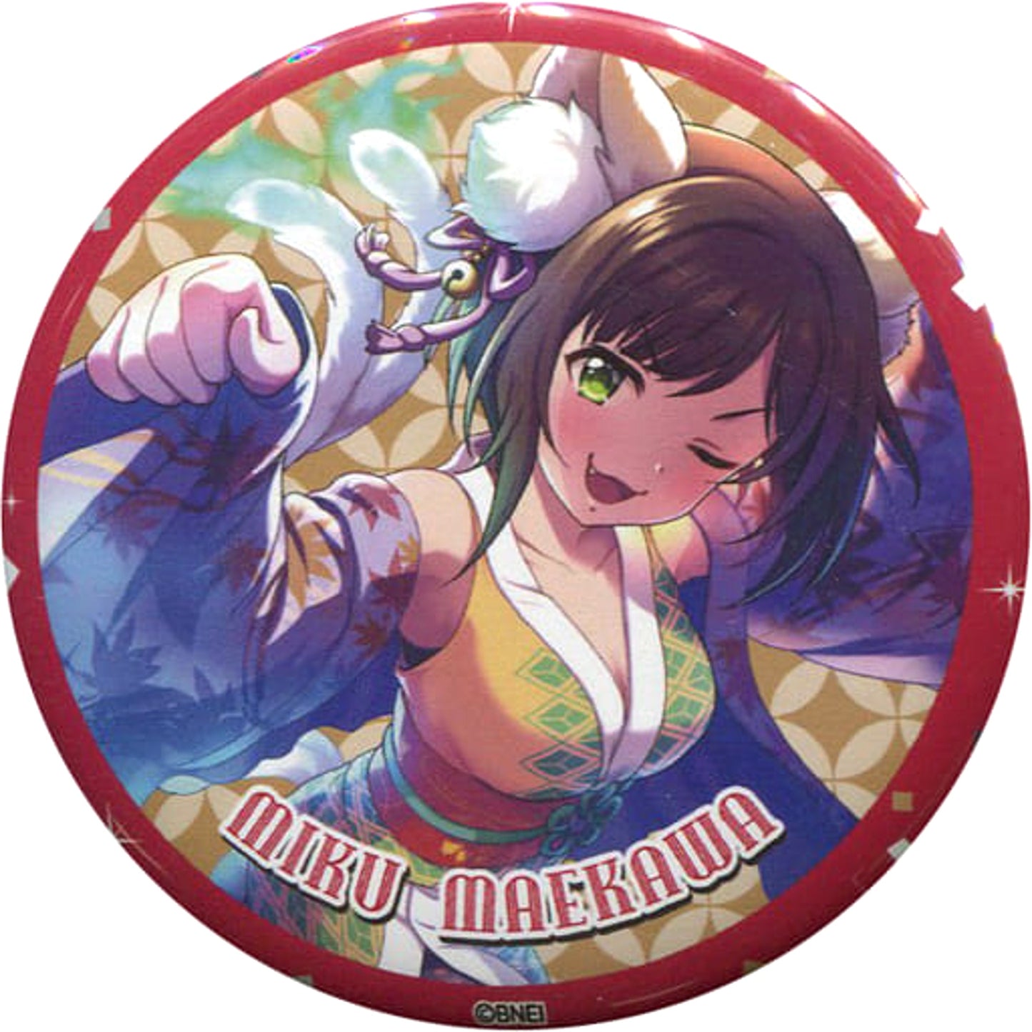 THE IDOLM@STER Cinderella Girls Maekawa Miku Happy New Yell!!! Ver. Broadcast & Live Happy New Yell!!! Official Stand Badge Buttons [USED]
