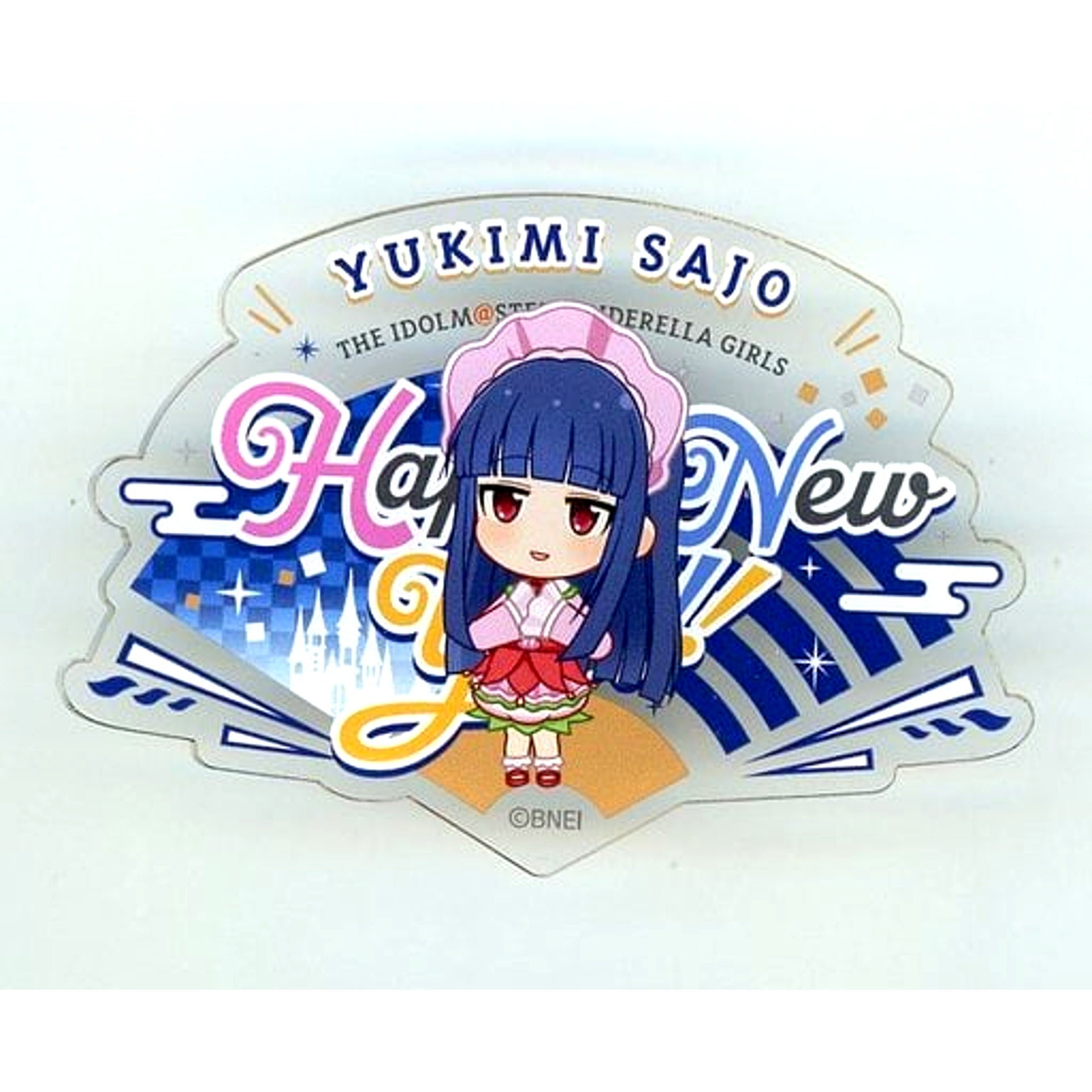 Yukimi Sajo Official Produce Badge - Happy New Yell Ver. The Idolmaster Cinderella Girls Broadcast & Live Happy New Yell [USED]