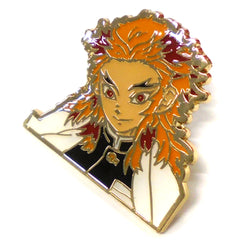 Demon Slayer: Kimetsu no Yaiba Kyojuro Rengoku Jump Shop Pins Collection Pins [USED]