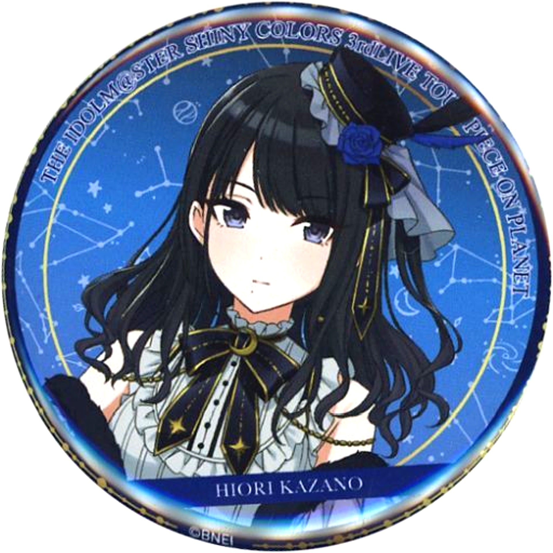 Hiori Kazano THE IDOLM@STER SHINY COLORS 3rdLIVE TOUR PIECE ON PLANET Official Trading Stand Button A [USED]