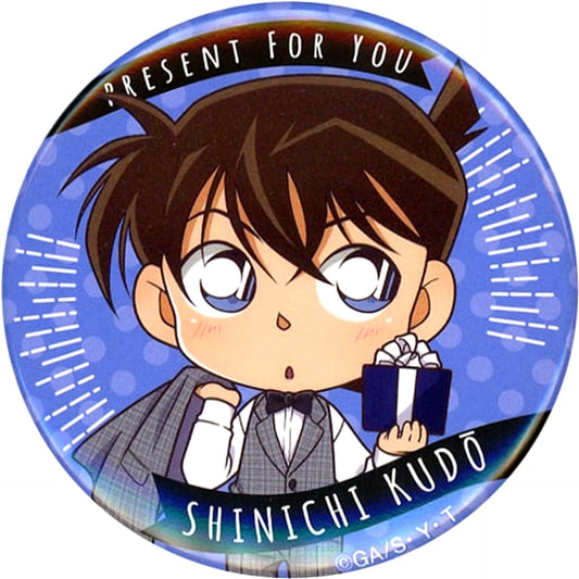 Shinichi Kudo Detective Conan Trading Button Present Deformed Ver. [USED]