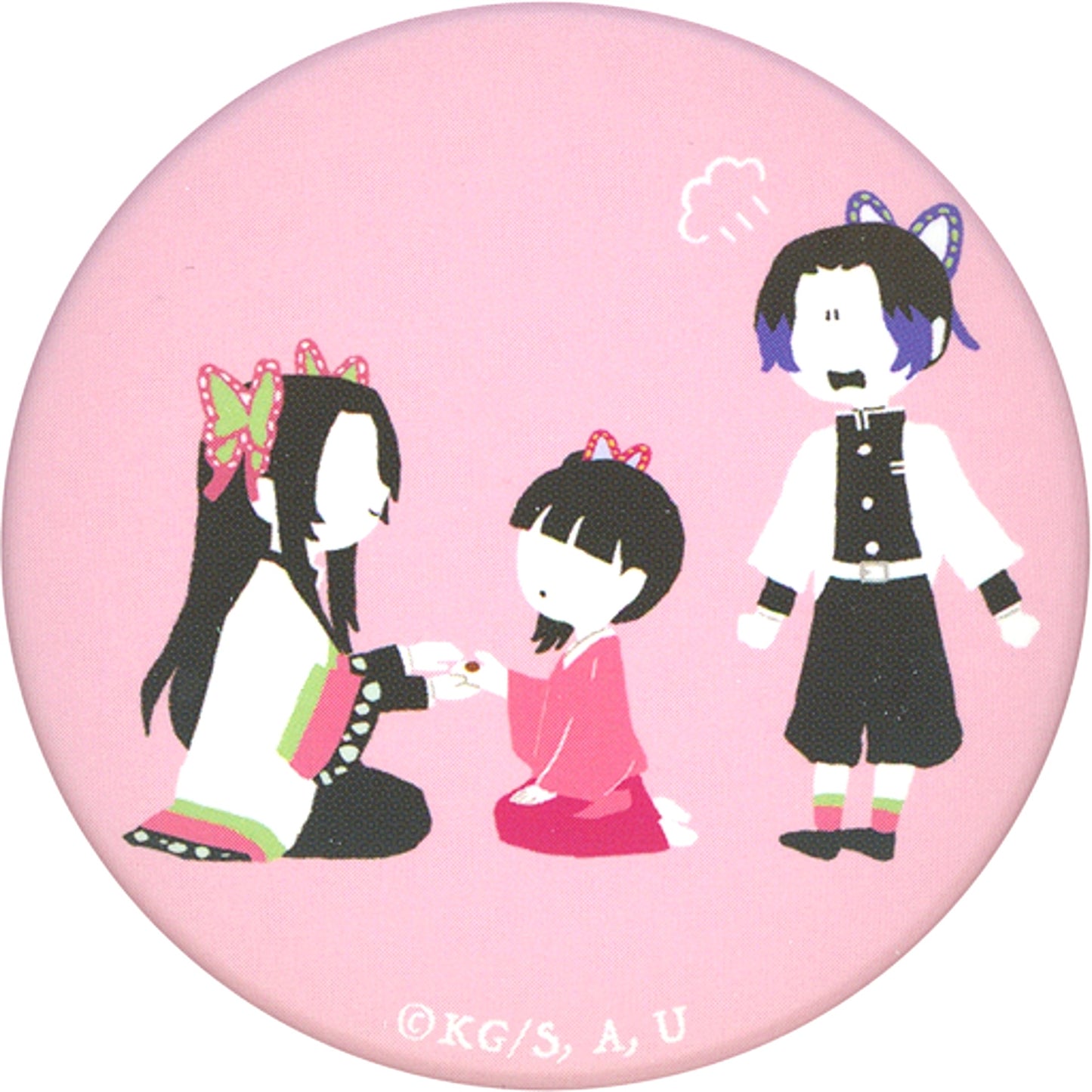 Kanae & Kanao & Shinobu Demon Slayer: Kimetsu no Yaiba Char Badge Collection Yura Palette A [USED]