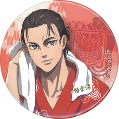 Attack on Titan Ellen Yeager Natural Proportions Can Badge Gokurakuyu Raku Spa: Yasumanakuteha Katenai Ofuro no Tami The Sento Season Limited Buttons [USED]