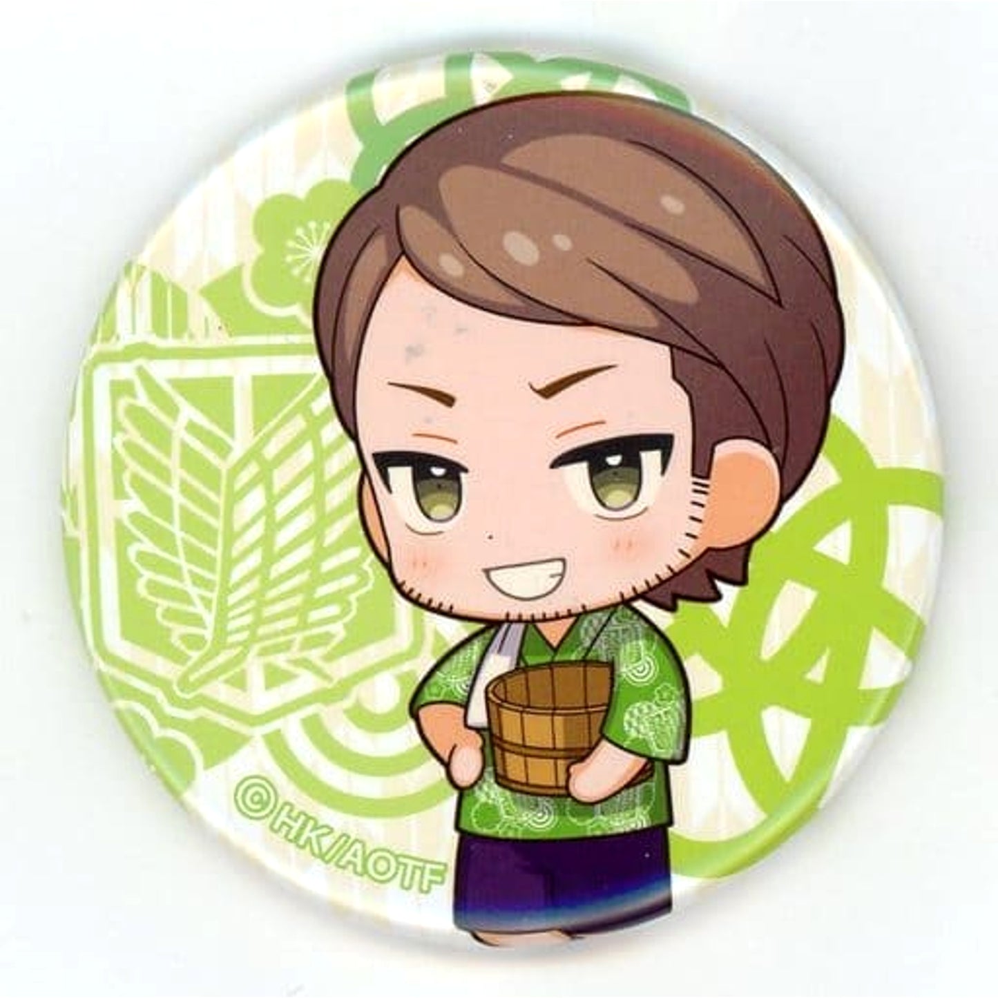 Attack on Titan Jean Kirstein Can Badge Gokurakuyu Raku Spa: Yasumanakuteha Katenai Ofuro no Tami The Sento Season Limited Buttons [USED]