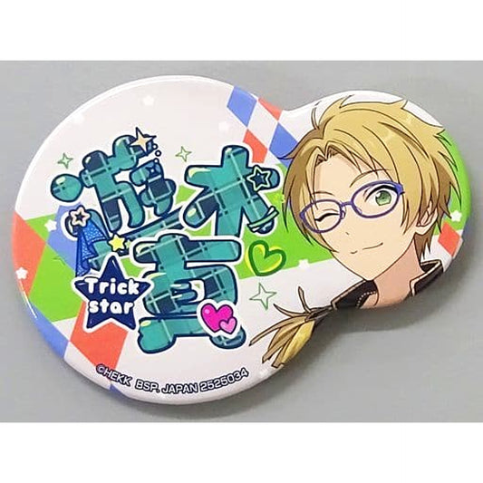 Ensemble Stars!! Makoto Yuuki Nikoichi Can Badge Amusement Ichiban Cafe 2020 Winter Part 1 Limited Game Center Limited Drink Set Order Bonus Buttons [USED]