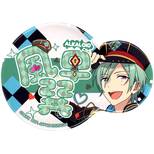 Tatsumi Kazehaya Nikoichi Badge Amusement Ichiban Cafe Ensemble Stars!! 2020 WINTER Part1 Game Center Ltd Drink Set Order Bonus [USED]