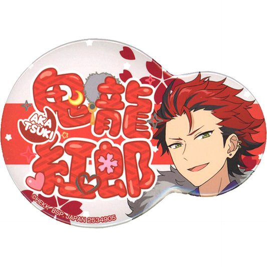 Kuro Kiryu Nikoichi Badge Amusement Ichiban Cafe Ensemble Stars!! 2020 WINTER Part2 Game Center Ltd Drink Set Order Bonus [USED]