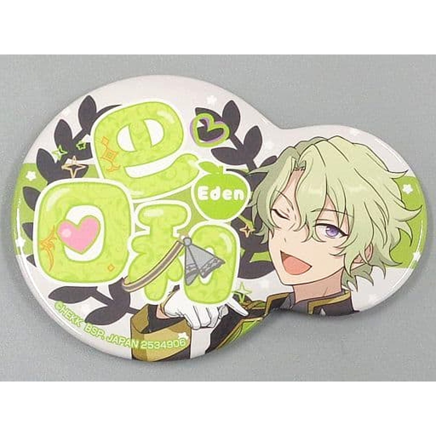 Hiyori Tomoe Ensemble Stars!! Nikoichi Button Amusement Ichiban Cafe Ensemble Stars!! 2020 Winter Part 3 Limited Game Center Drink Set Order Bonus [USED]