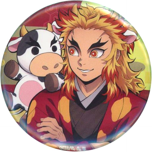 Kyojuro Rengoku Demon Slayer Kimetsu Festival Online Anime 2nd Anniversary Festival Year of the Ox Random 57mm Button ufotable Web Shop Made to Order Limited [USED]