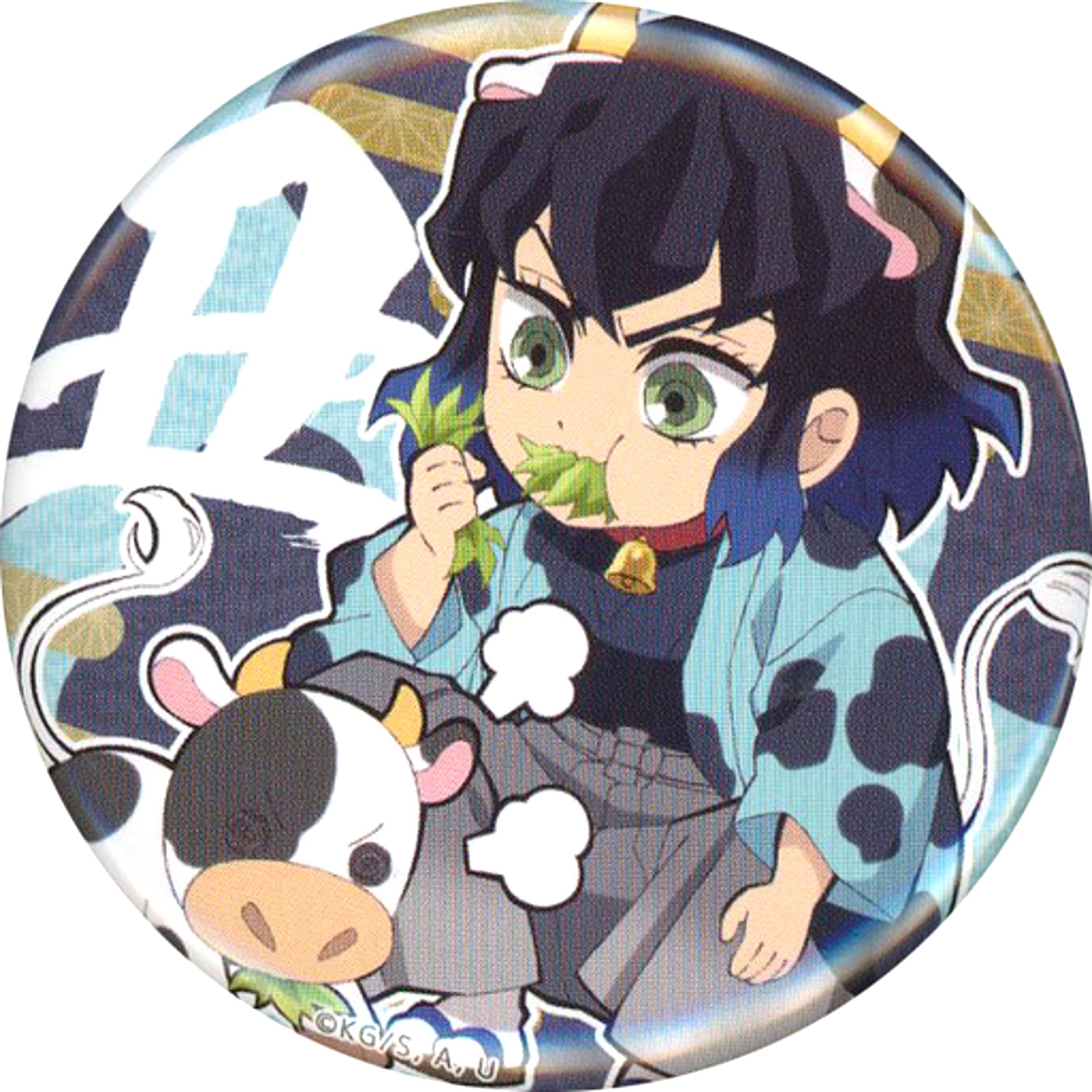 Inosuke Hashibira Demon Slayer: Kimetsu no Yaiba Kimetsu Sai Online Ox Year Mini Char Random 57mm Button ufotable WEBSHOP Ltd [USED]