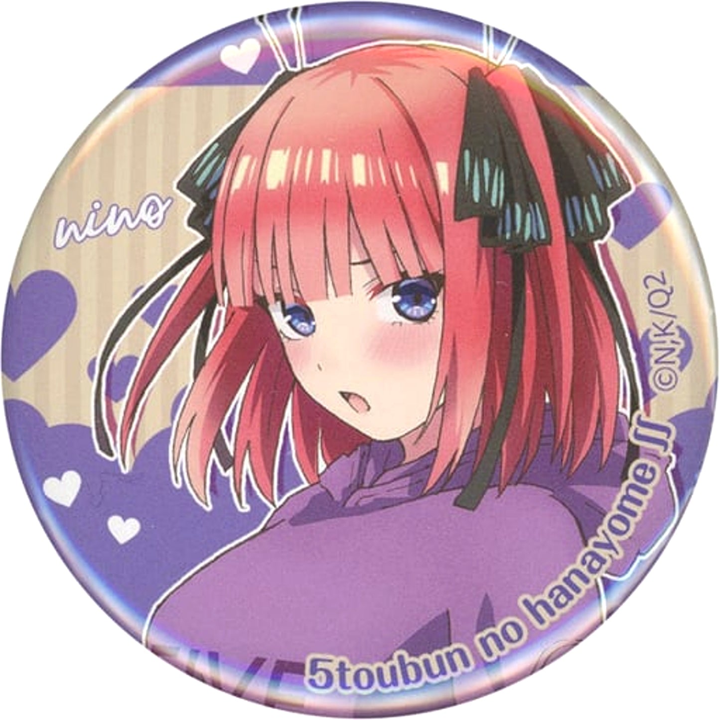 The Quintessential Quintuplets 2 Nino Nakano Blind Packaged Can Badge Happy Valentine 2021 Ver. Atre Akihabara Valentine Fair Limited Buttons [USED]